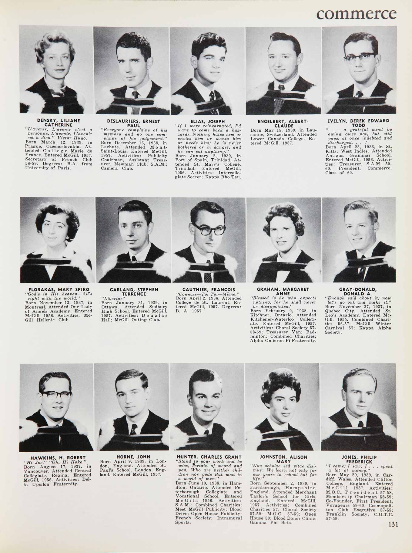 McGill Yearbook: 1960