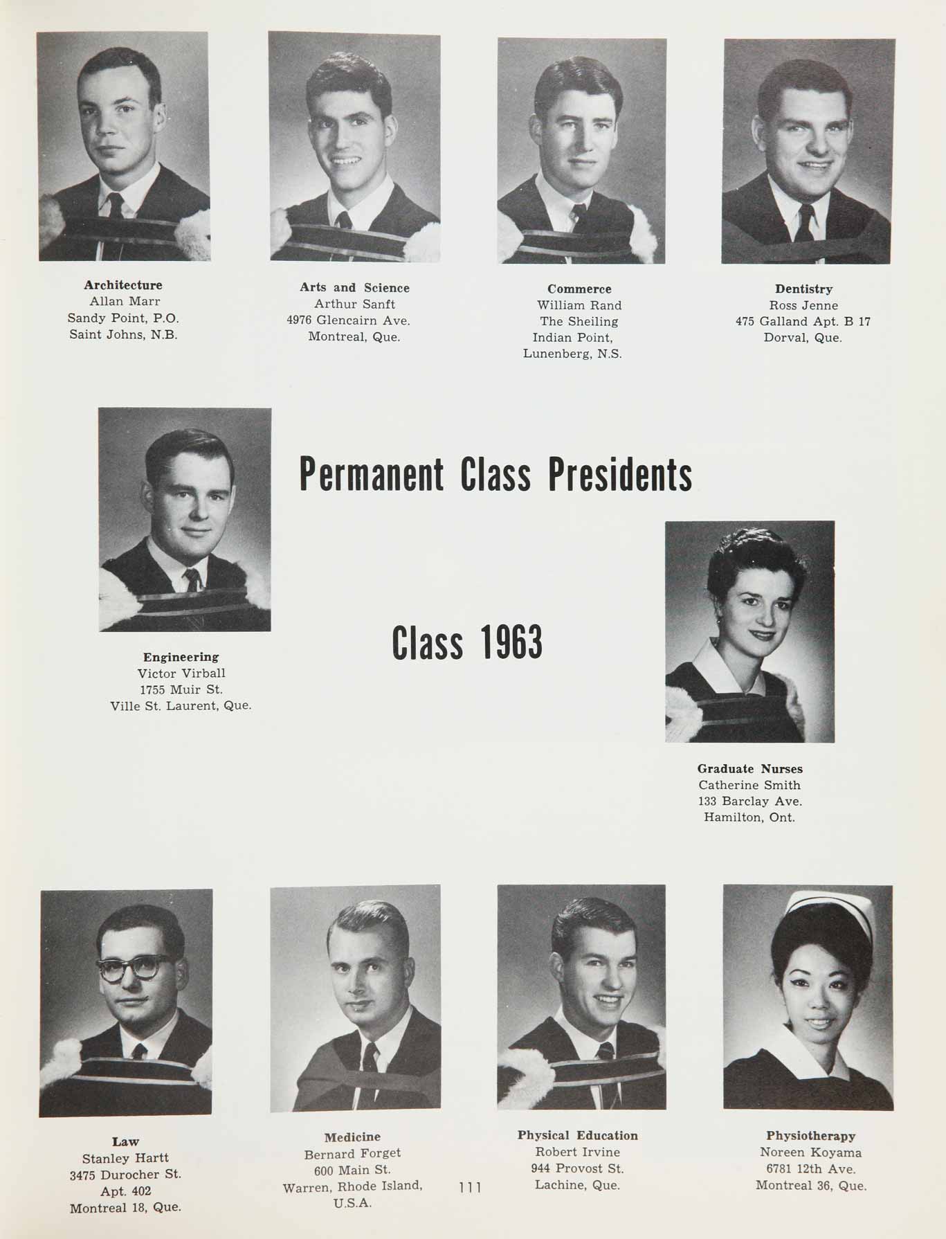 McGill Yearbook: 1963