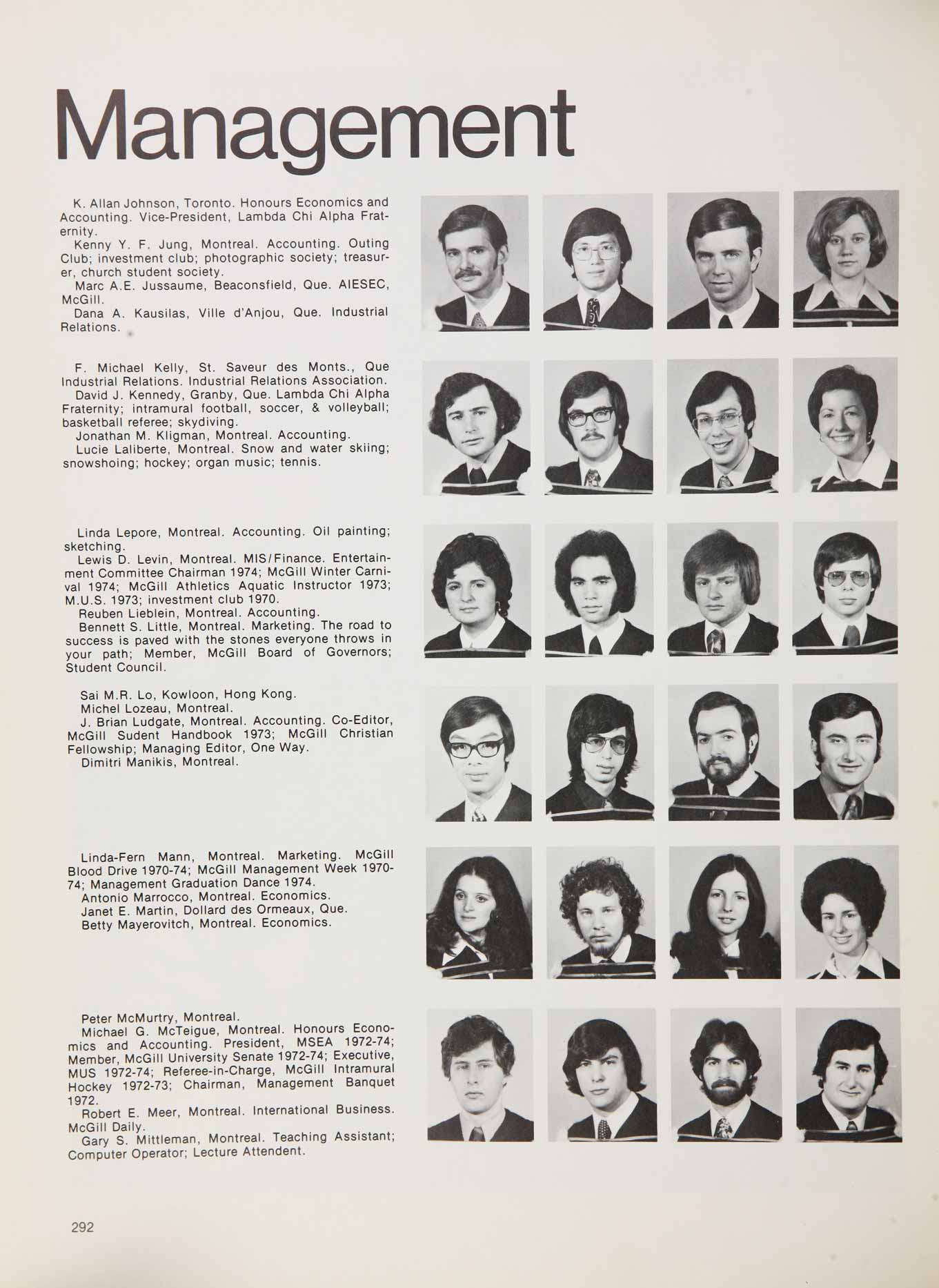 McGill Yearbook: 1974