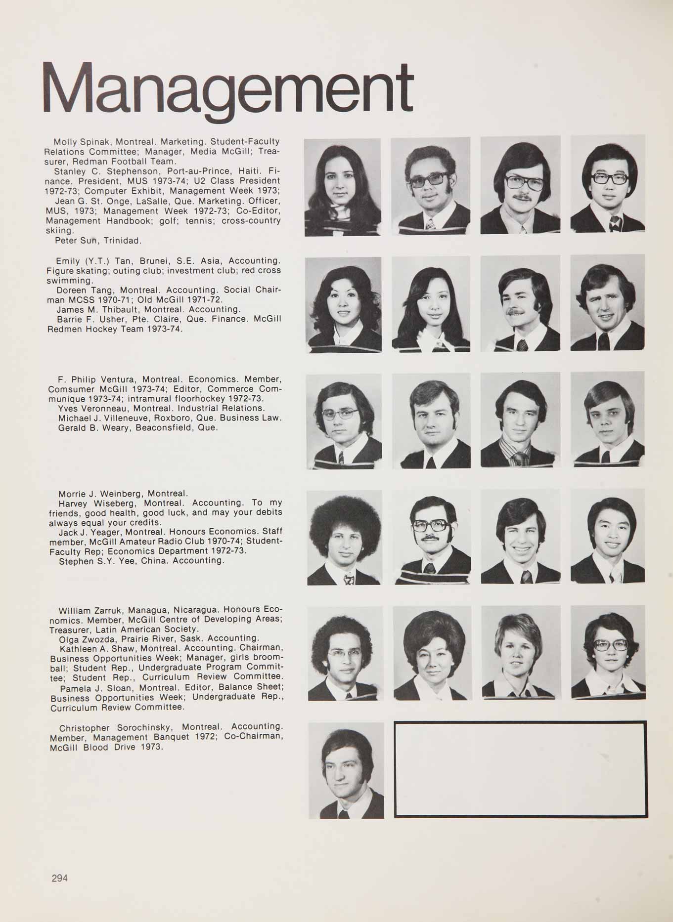 McGill Yearbook: 1974