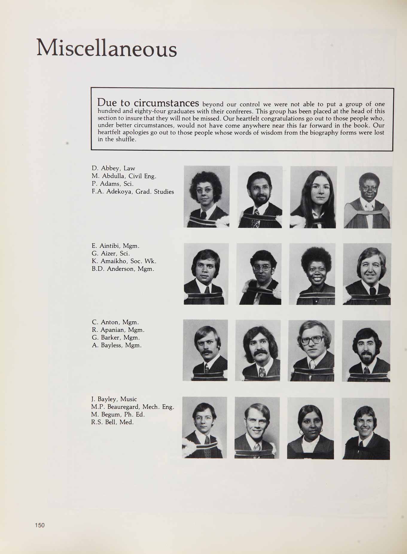 McGill Yearbook: 1975