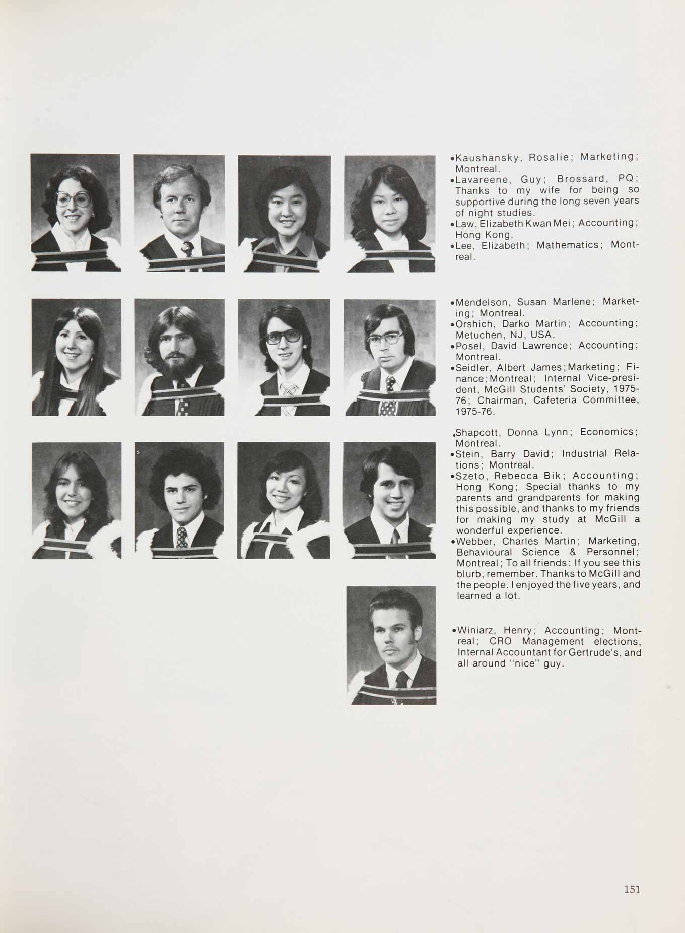 McGill Yearbook: 1976