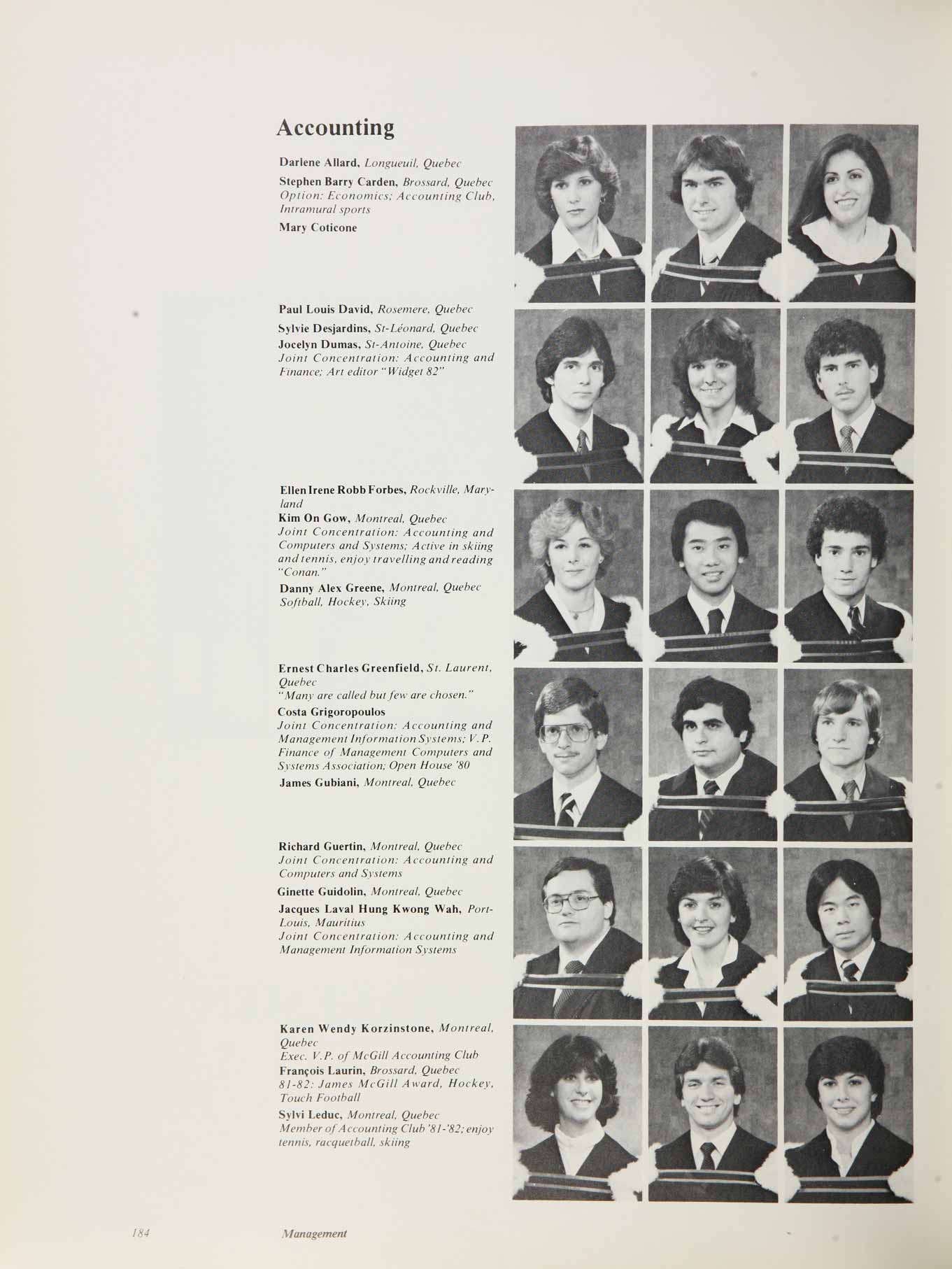 McGill Yearbook: 1982