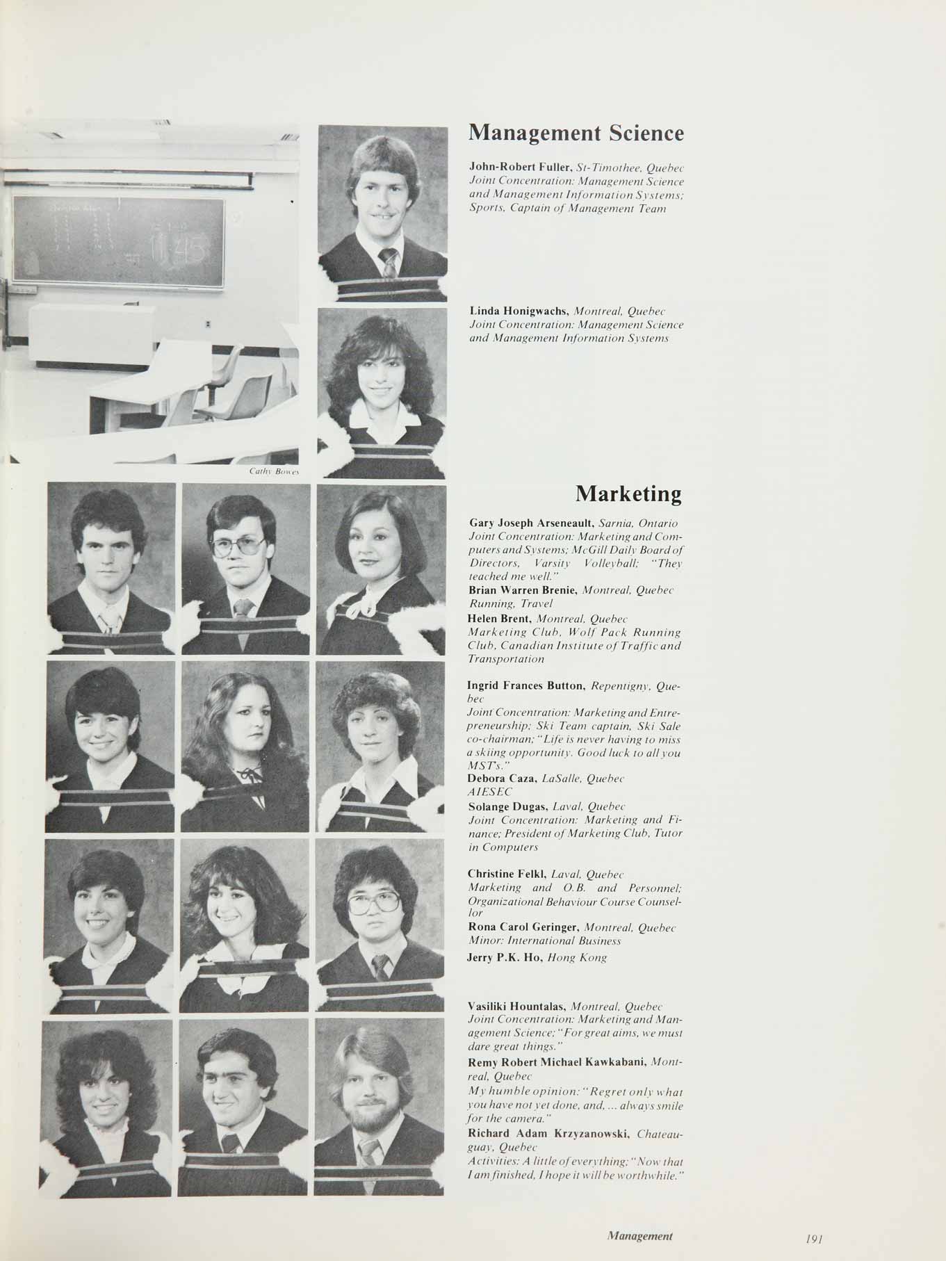 McGill Yearbook: 1982