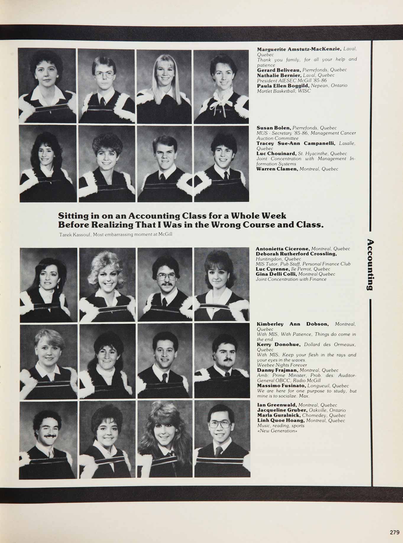 McGill Yearbook: 1986