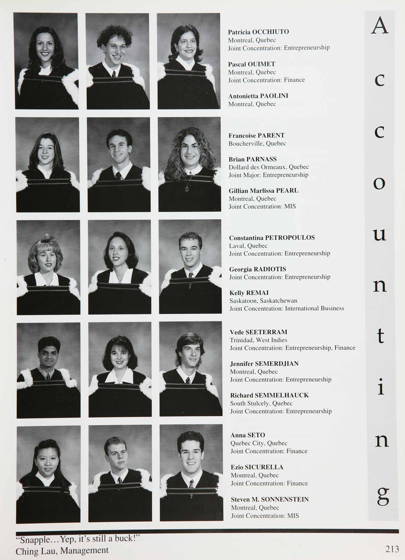 McGill Yearbook: 1996