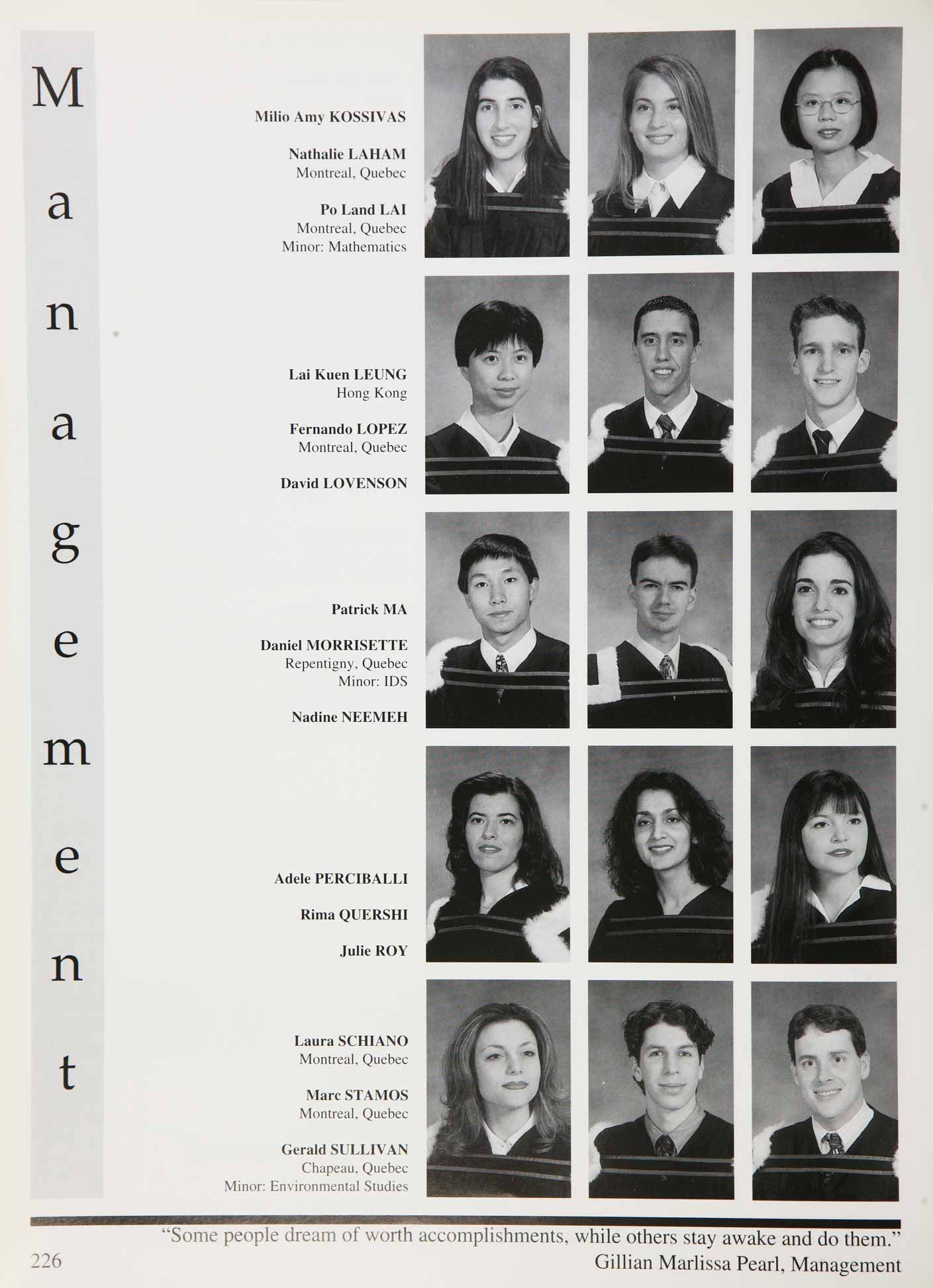 McGill Yearbook: 1996