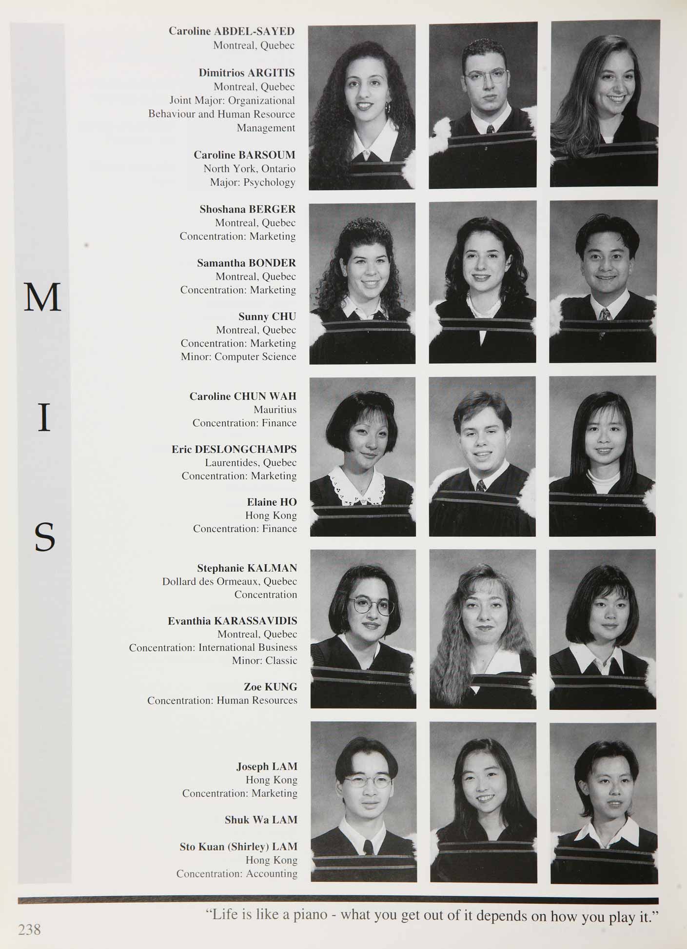 McGill Yearbook: 1996