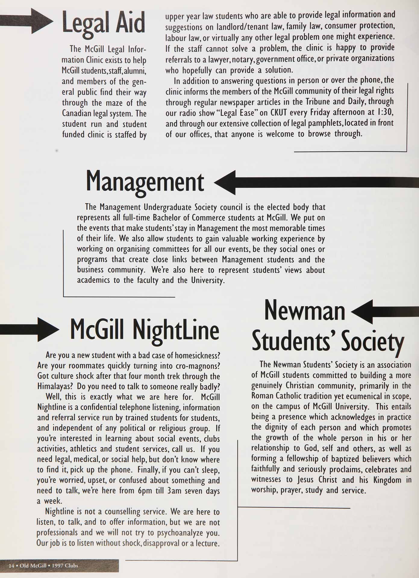 McGill Yearbook: 1997