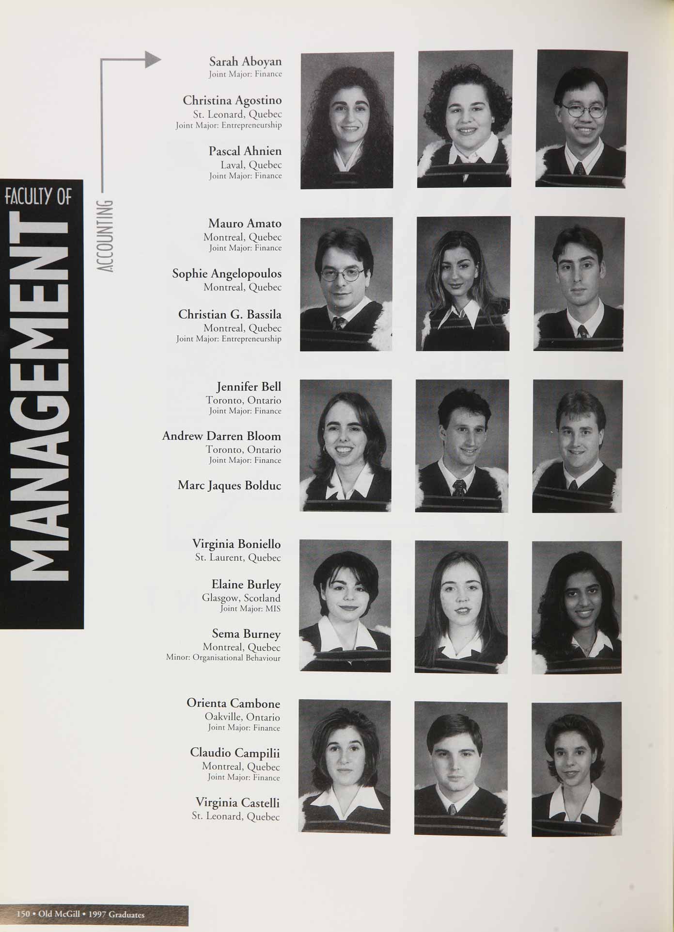 McGill Yearbook: 1997