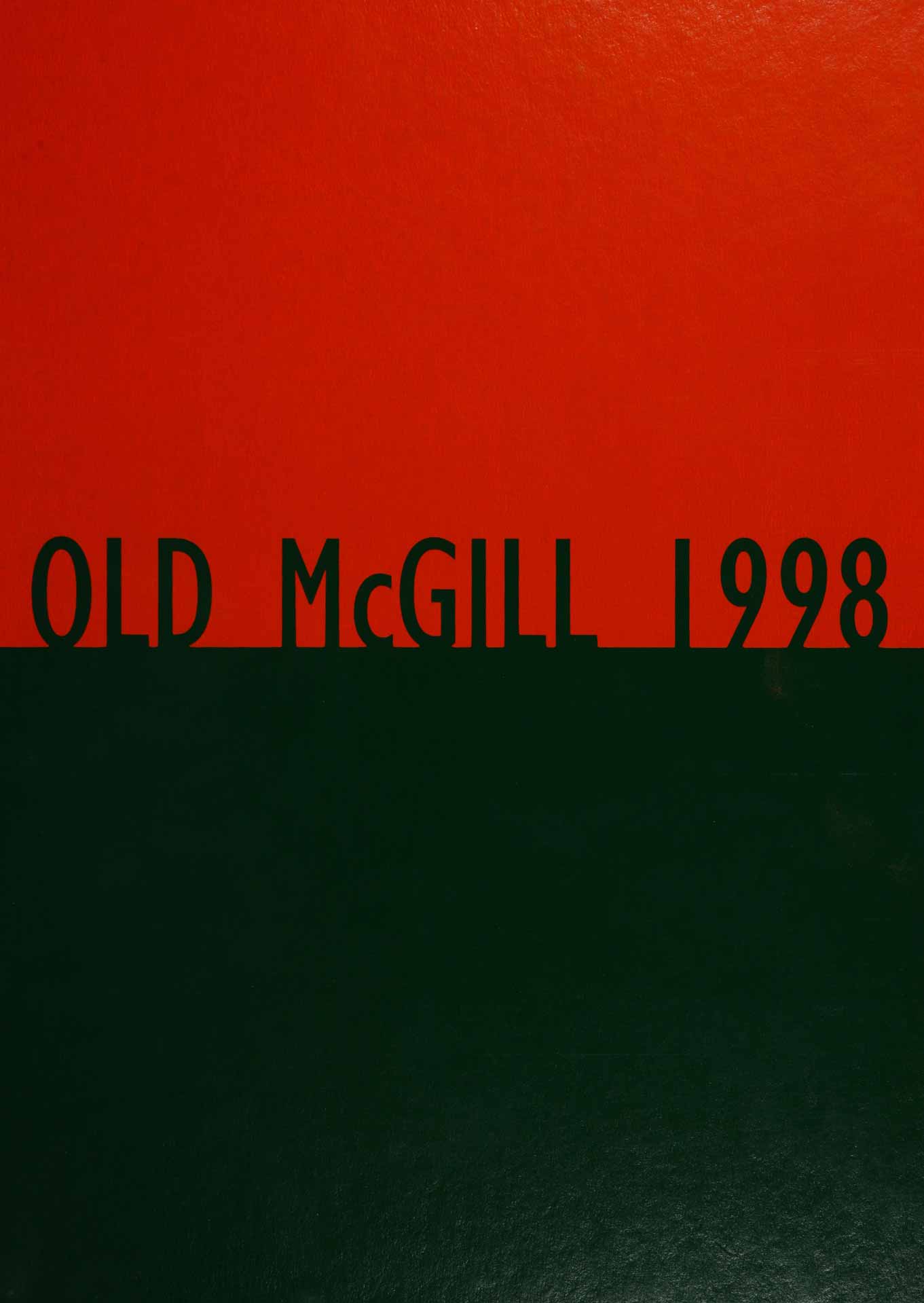 McGill Yearbook: 1998