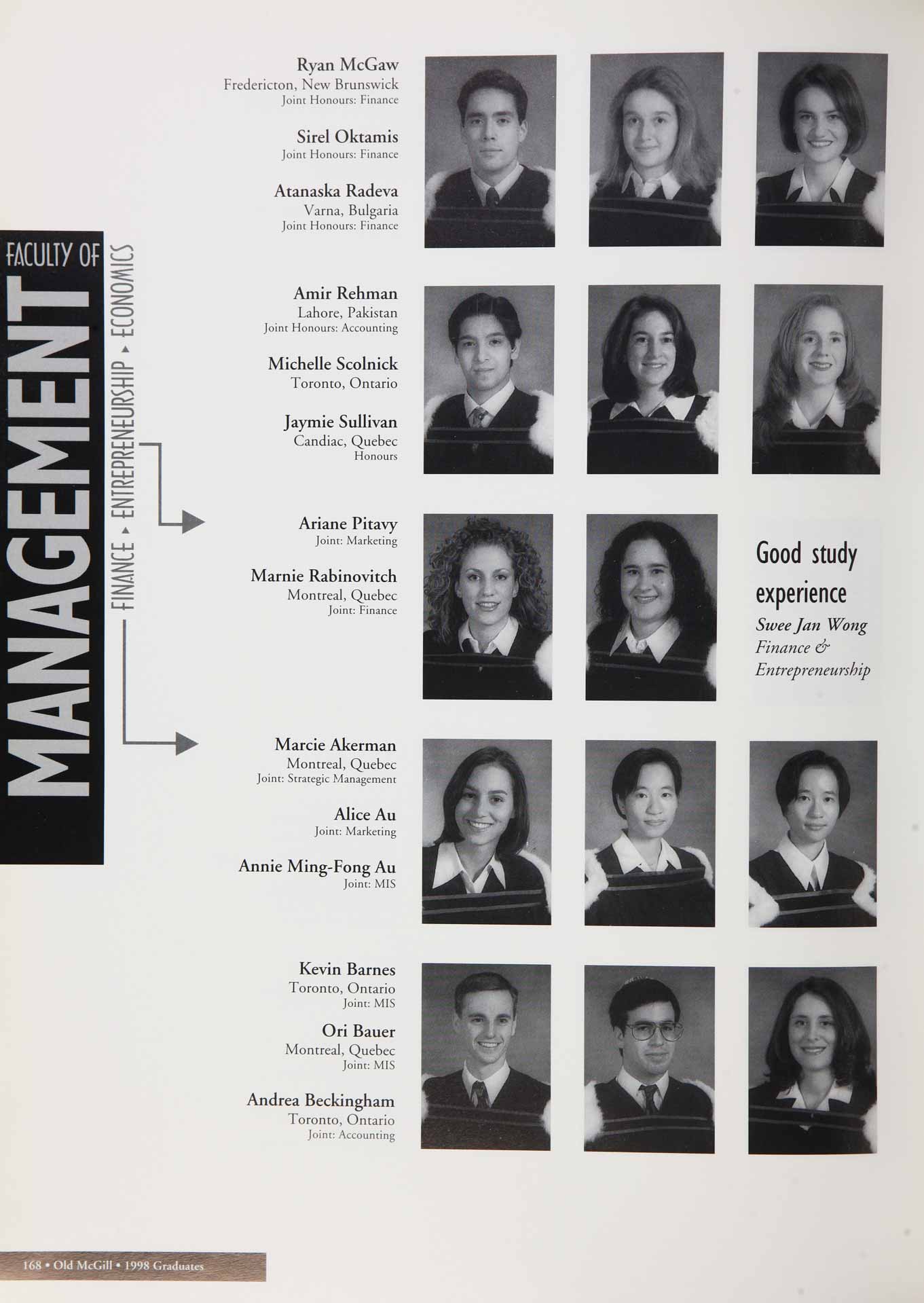 McGill Yearbook: 1998