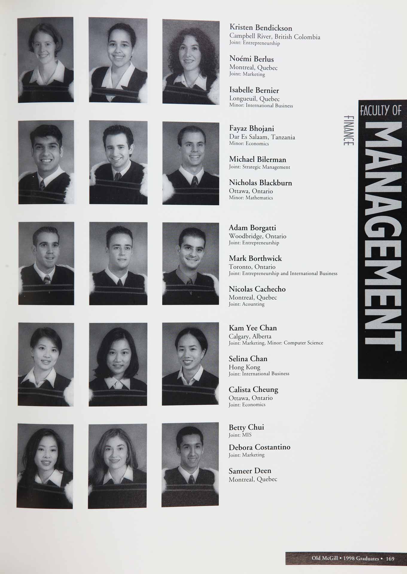 McGill Yearbook: 1998
