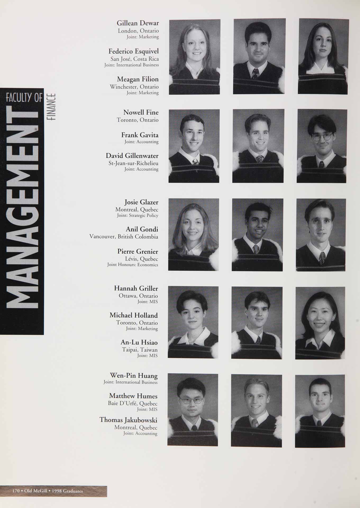 McGill Yearbook: 1998