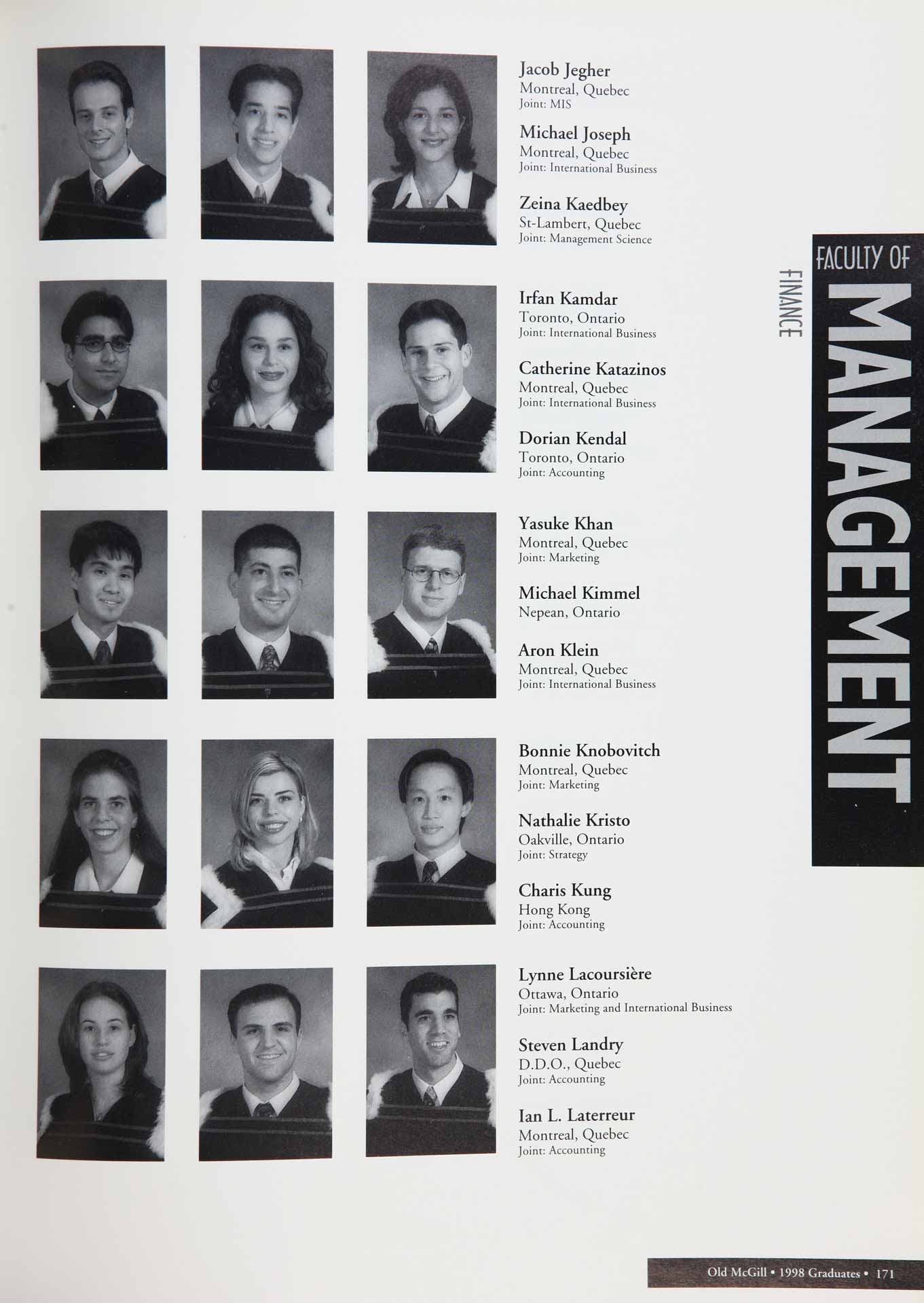 McGill Yearbook: 1998