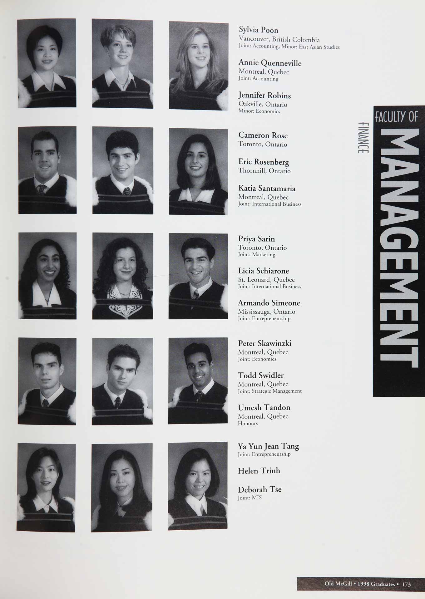 McGill Yearbook: 1998