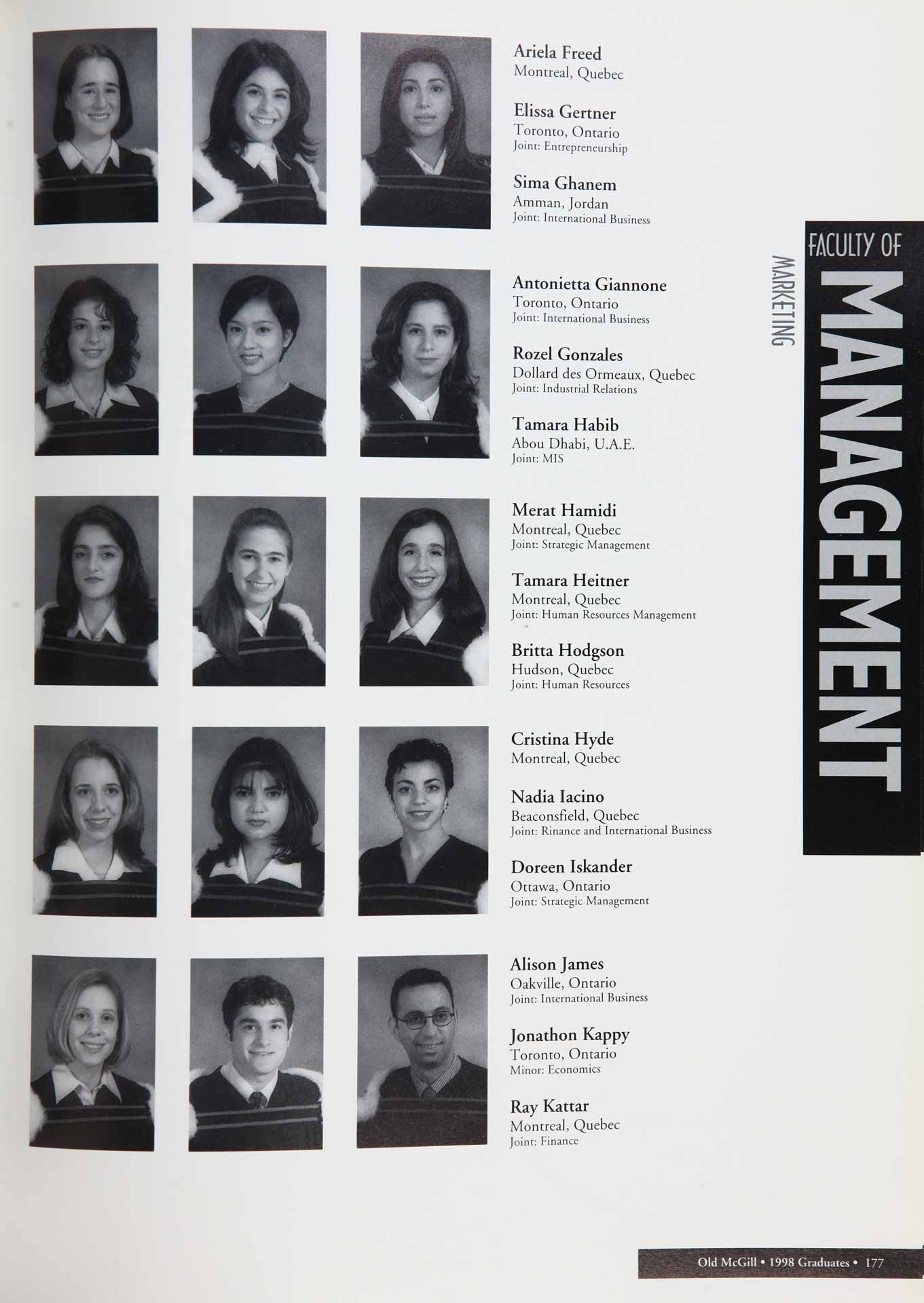 McGill Yearbook: 1998