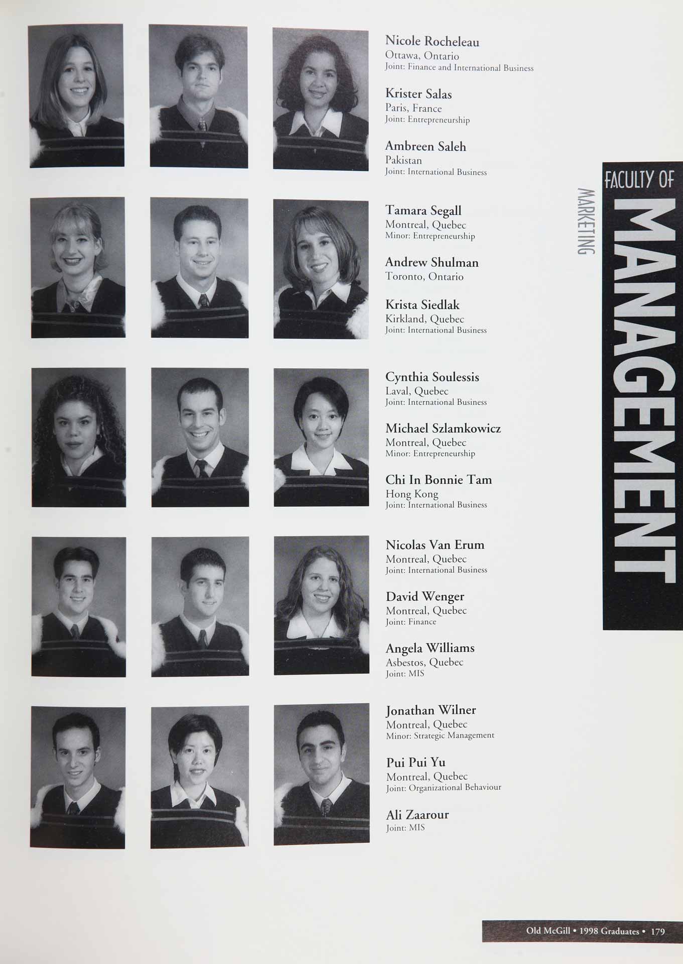 McGill Yearbook: 1998