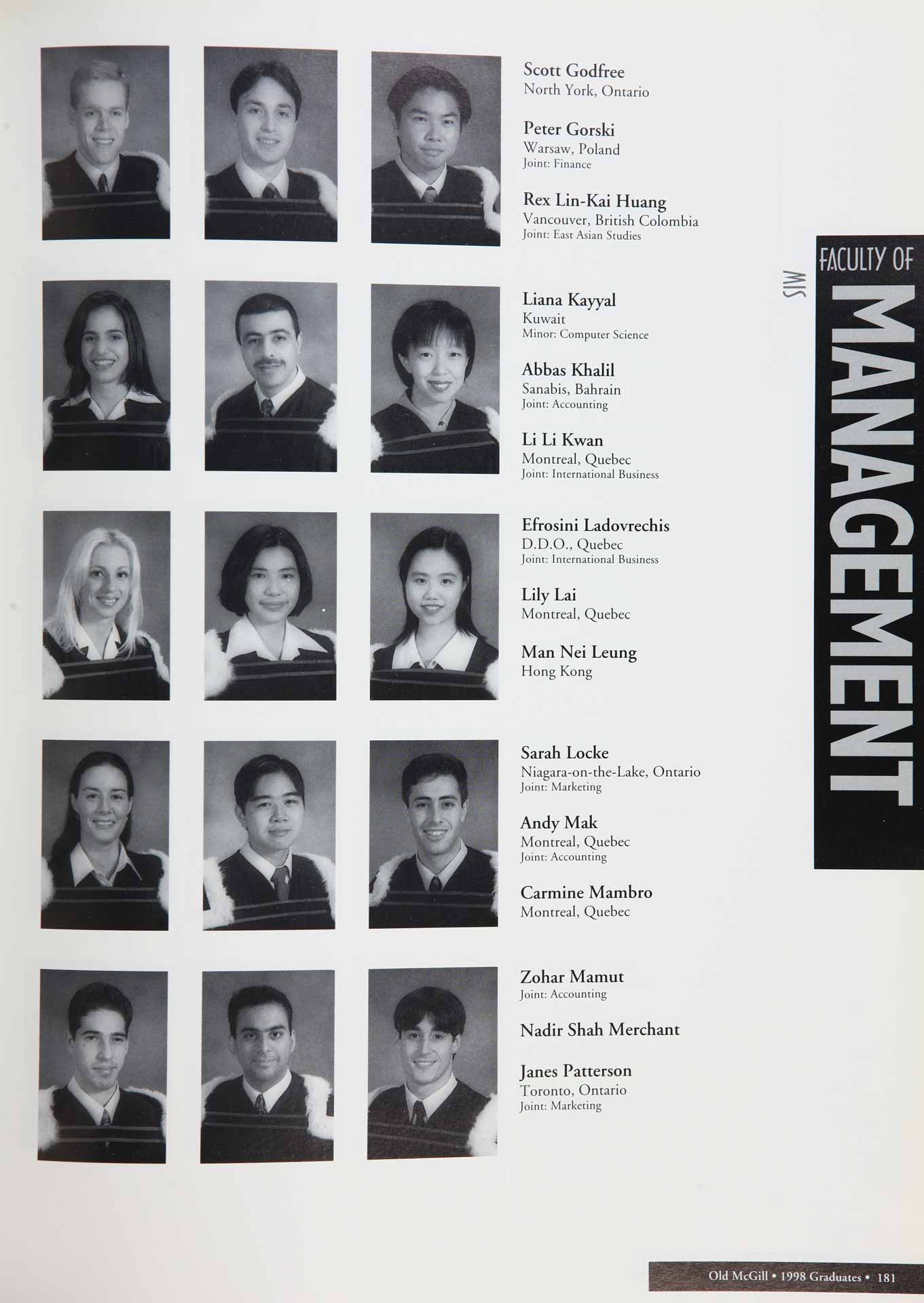 McGill Yearbook: 1998