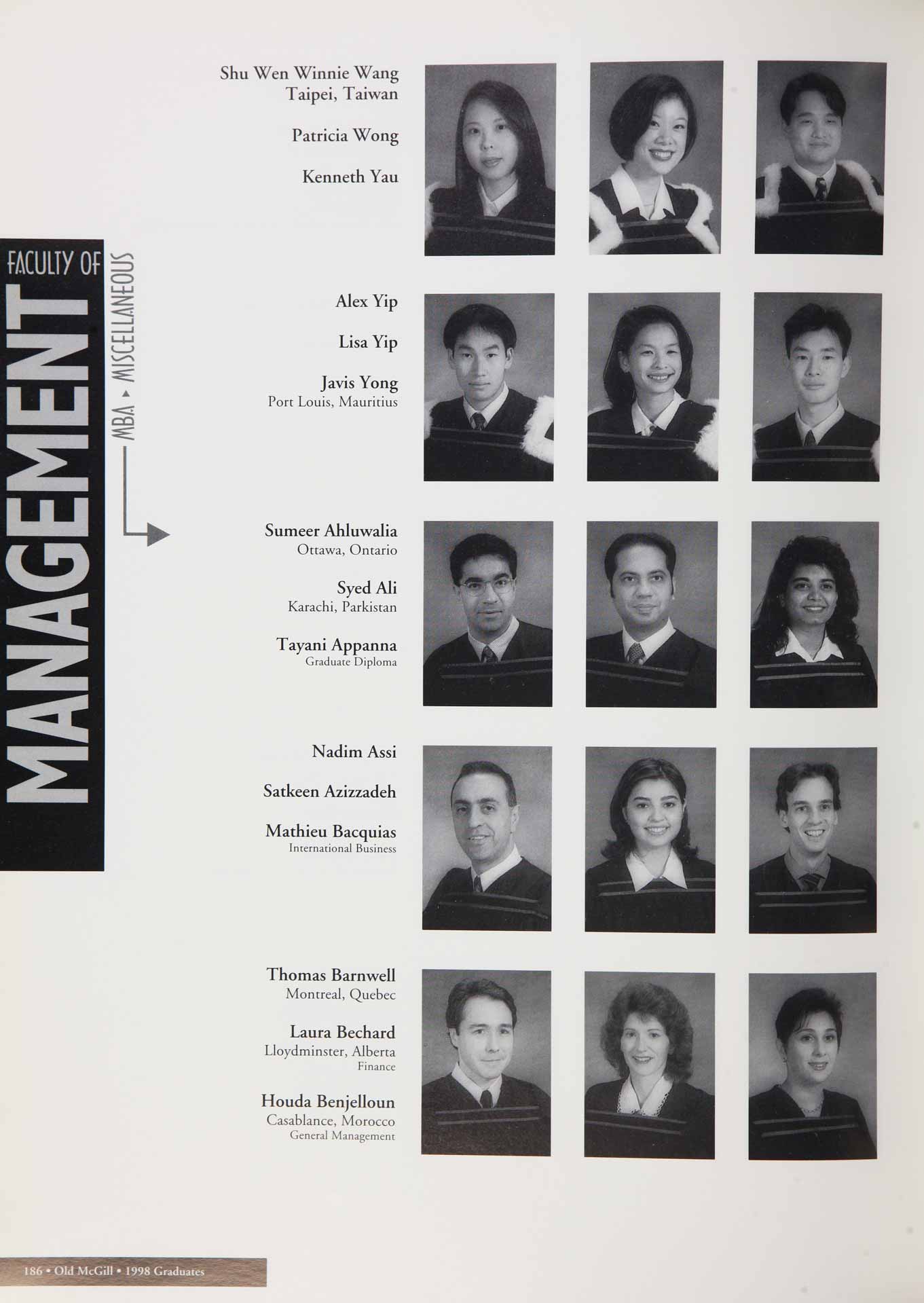 McGill Yearbook: 1998