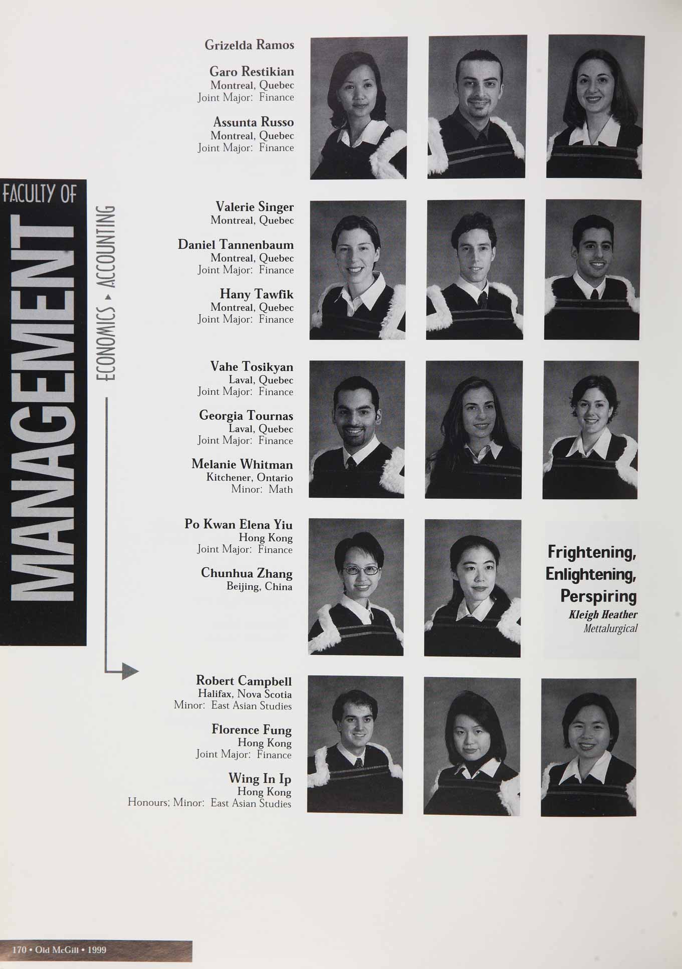 McGill Yearbook: 1999