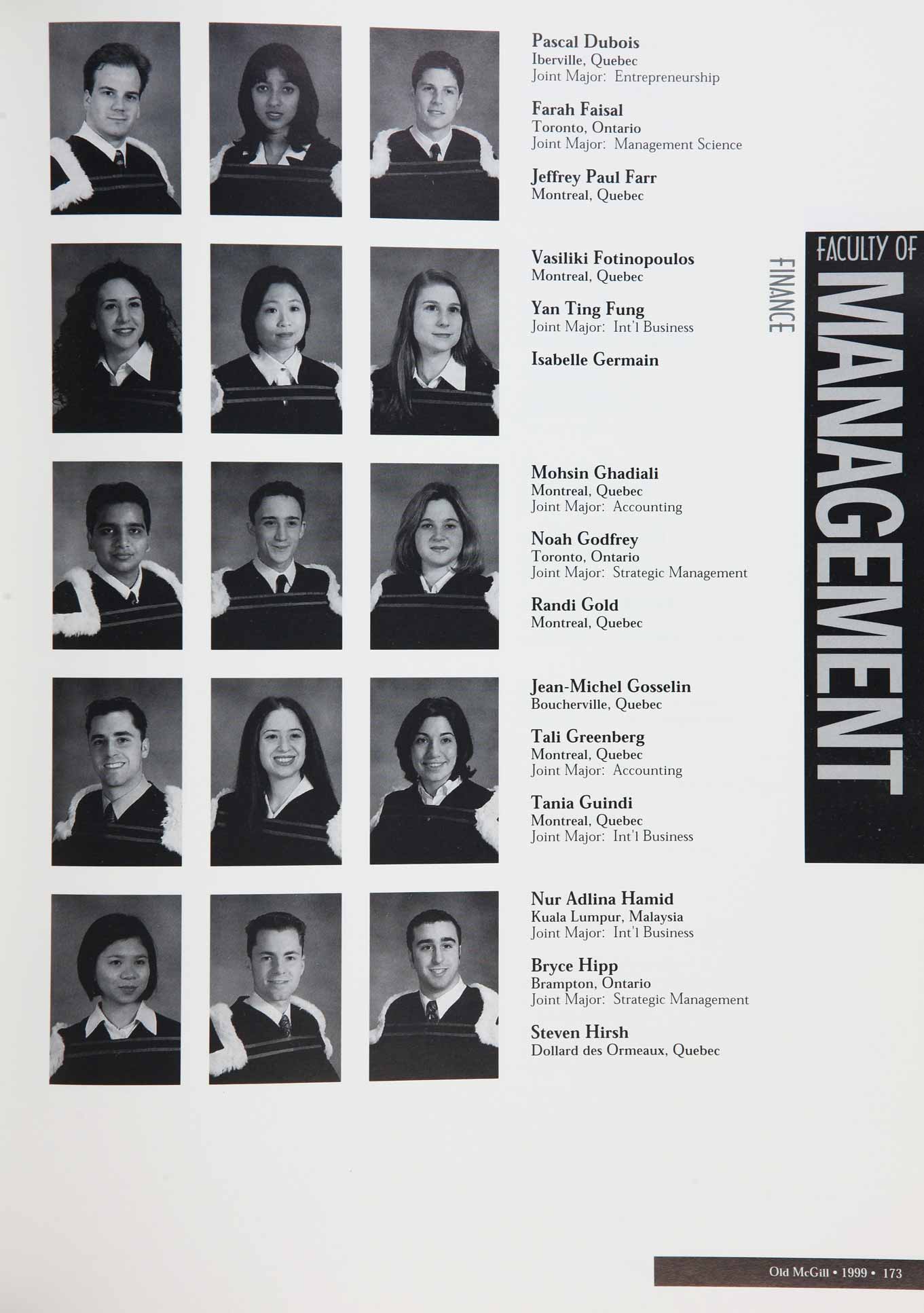 McGill Yearbook: 1999