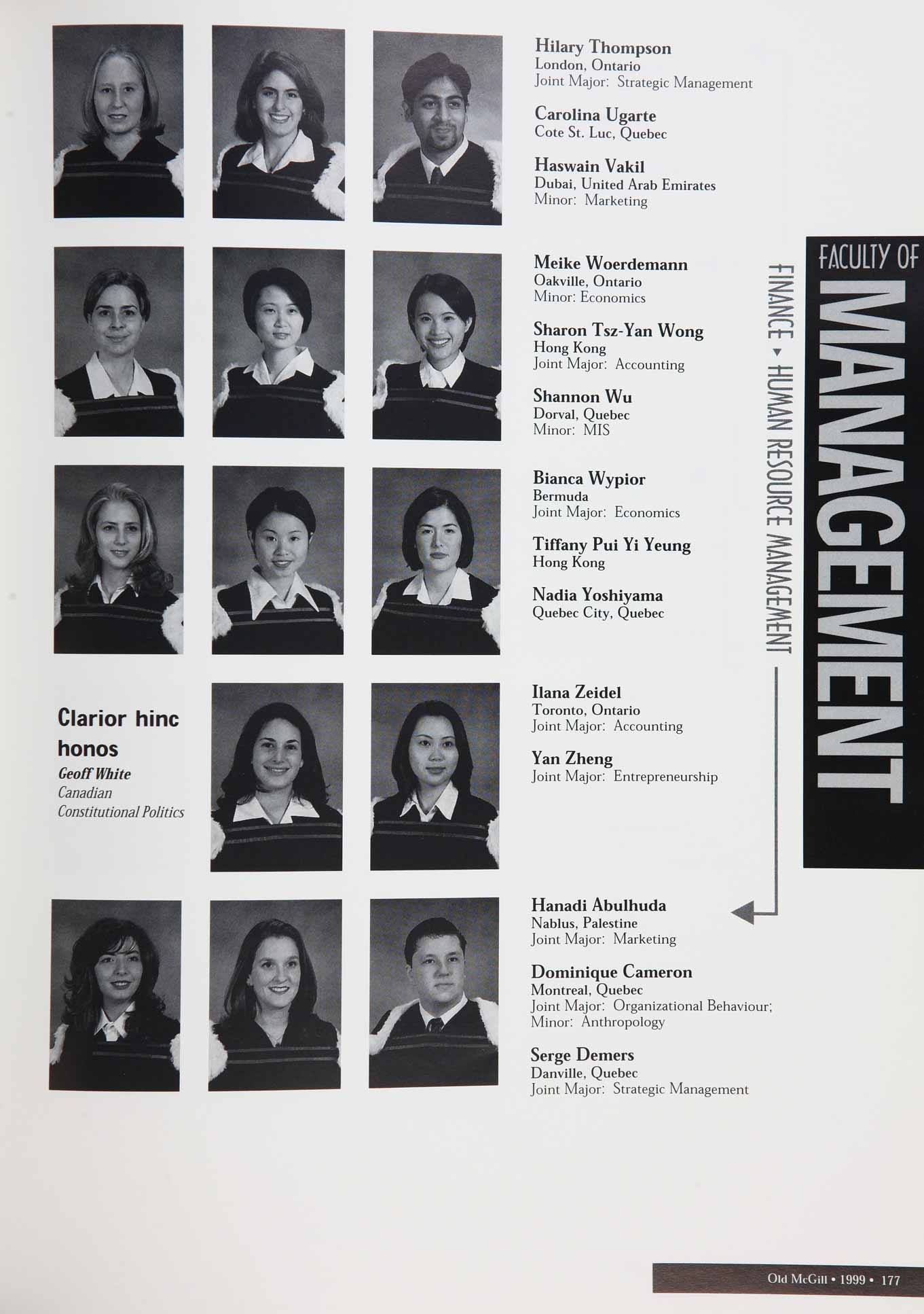 McGill Yearbook: 1999