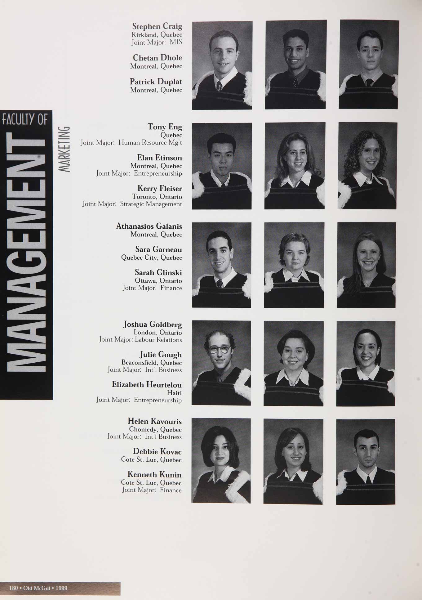 McGill Yearbook: 1999