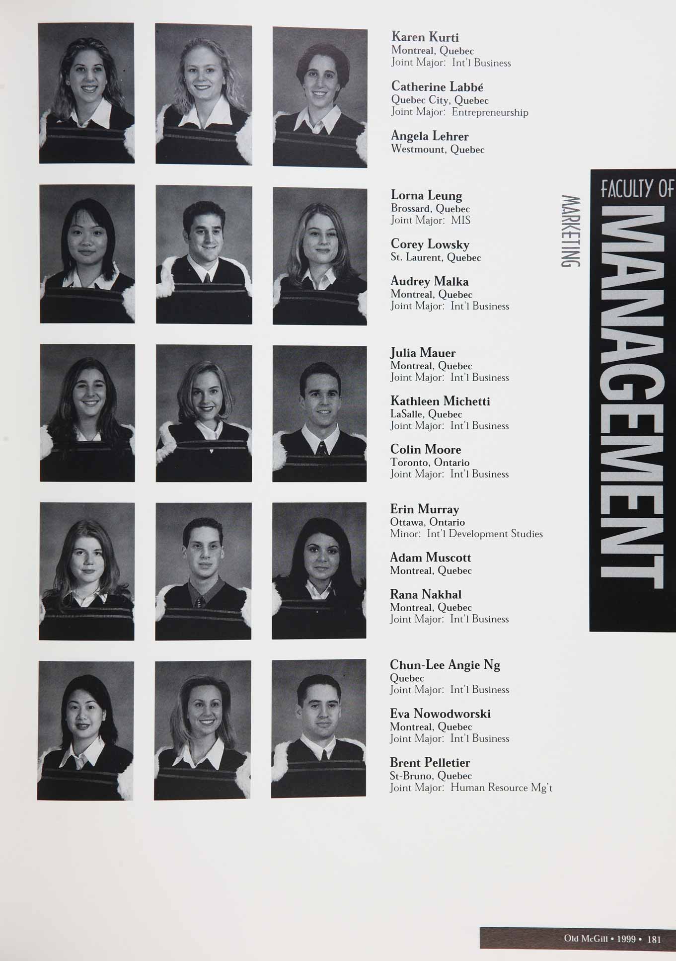 McGill Yearbook: 1999