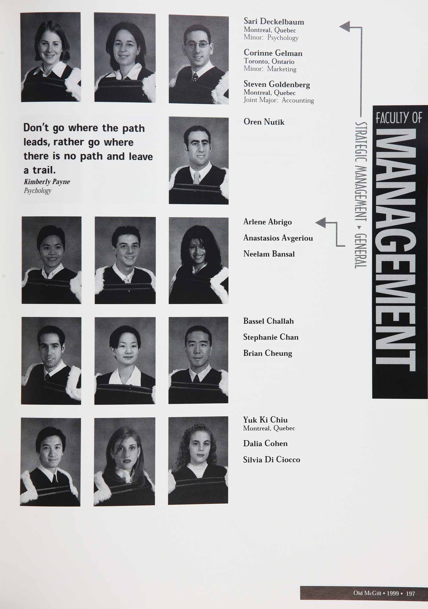 McGill Yearbook: 1999