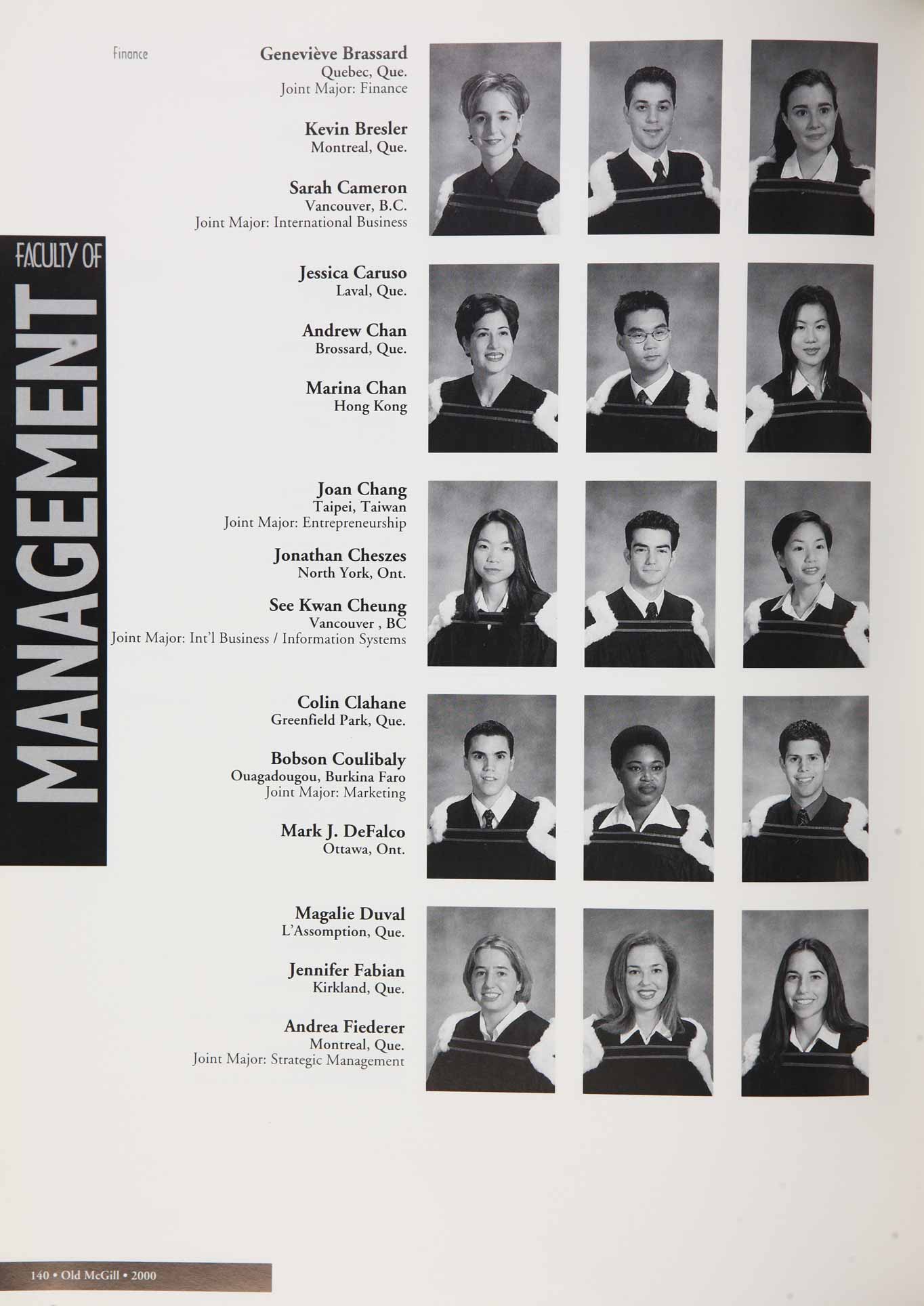 McGill Yearbook: 2000