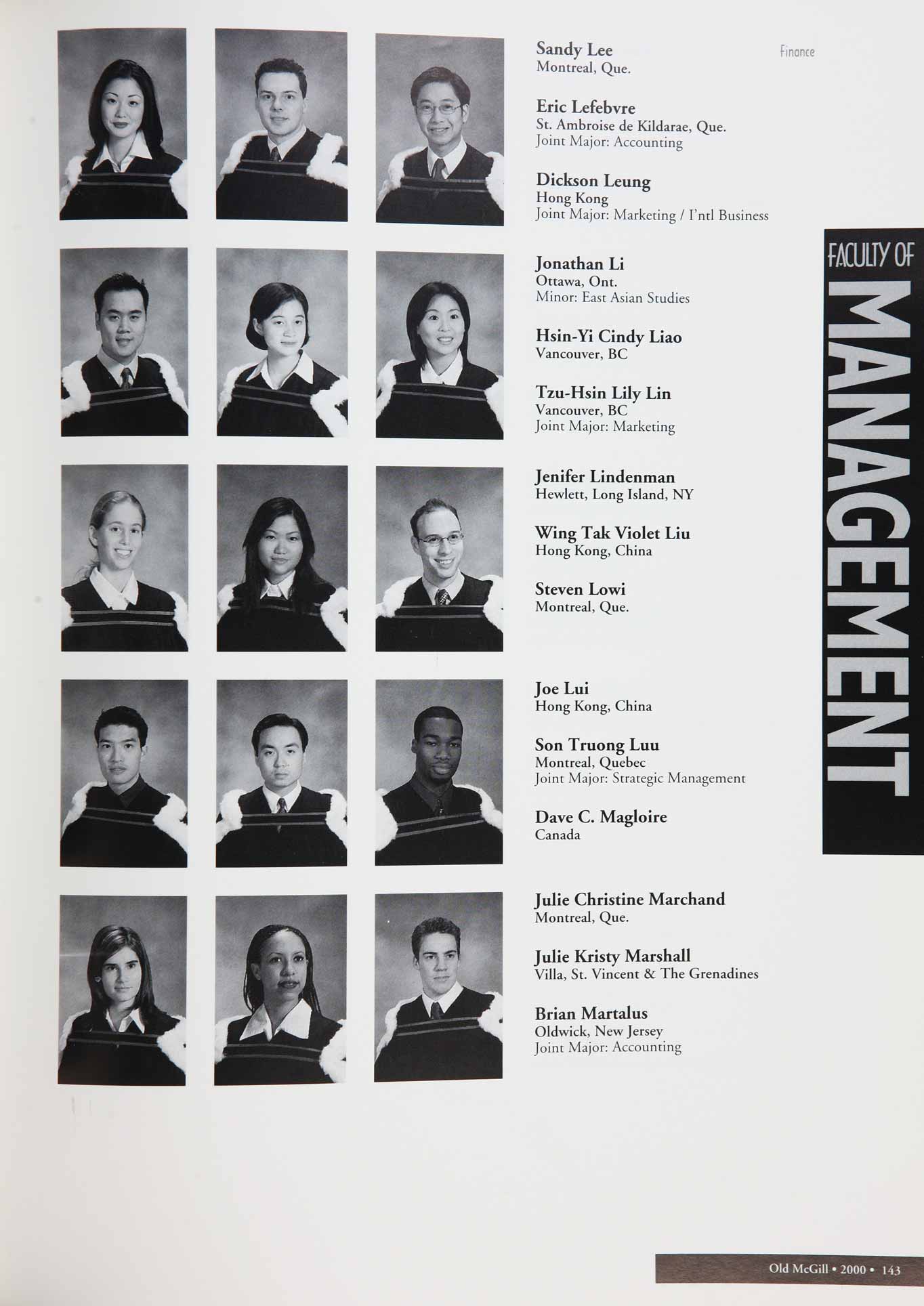 McGill Yearbook: 2000