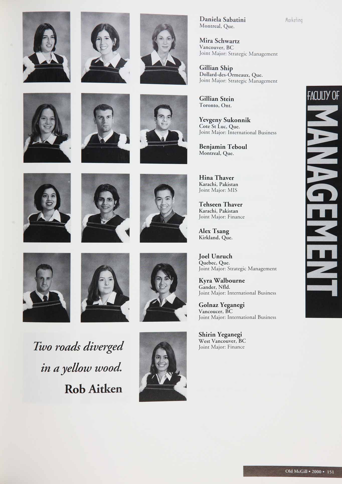McGill Yearbook: 2000