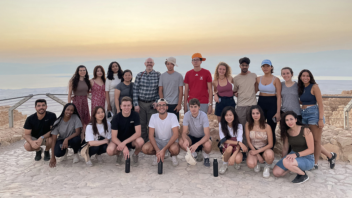 Participants in the 2022 Israel Study Trip