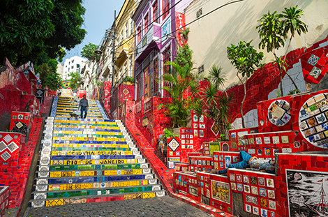 Escadaria Selarón (Selaron Steps), Rio de Janeiro, Brazil