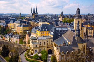 Luxembourg aerial view