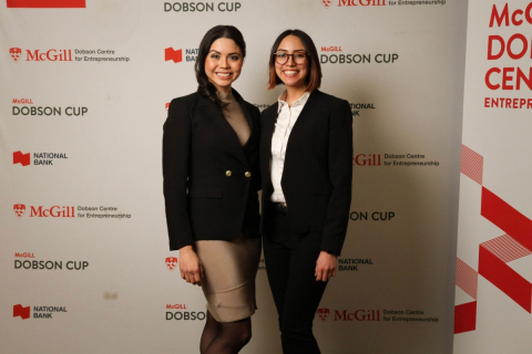 Alejandra Huerta and Isabela Dominguez of AIM Colours at the 2020 McGill Dobson Cup