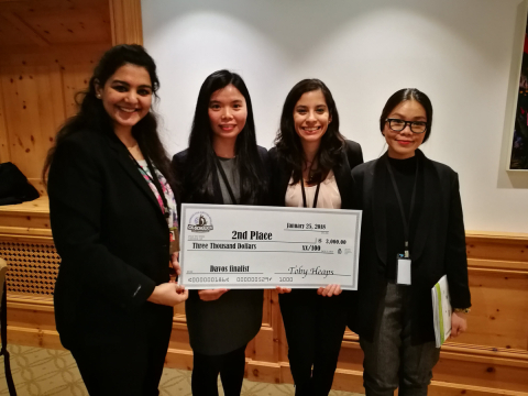 Congratulations to Desautels MBA students Sandra Chang Urbina, Yen Nguyen, Shubhangi Shahi, and Fang Yang who secured second place at the final round of the Business for a Better World Case Competition.