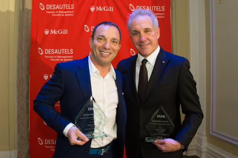 Members of the Desautels community came together in February to celebrate this year’s recipients of the Desautels Management Achievement Awards (DMAA), Mitch Garber (BA’86), CEO, Caesars Acquisition Corporation, and Norman Jaskolka (BCom’76, DPA’78), President - Aldo Group International, The Aldo Group Inc. Members of the Desautels community came together in February to celebrate this year’s recipients of the Desautels Management Achievement Awards (DMAA), Mitch Garber (BA’86), CEO, Caesars Acquisition Corporation, and Norman Jaskolka (BCom’76, DPA’78), President - Aldo Group International, The Aldo Group Inc.