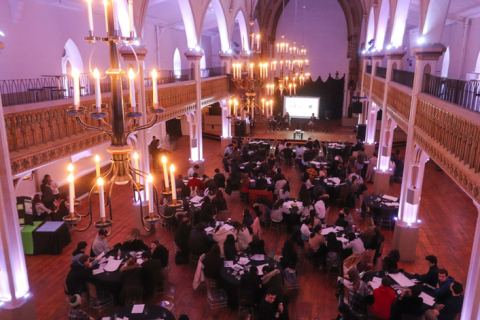 Participants gathered at Impact Hub Montreal for the Food Convergent Innovation Forum on November 30, 2017. Photo credit: Magali Vennin