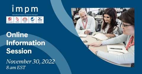 IMPM Online Information Session: November 30, 2022