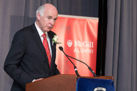 Donald Lewtas, winner of the McGill Alumni Association’s 2018 Award of Merit. / Photo: Paul Fournier