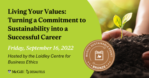 Laidley Centre Business Ethics Event Sustainability