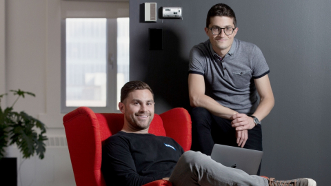 Philip Cutler (BEd’13) and Roberto Cipriani (BSc’08) who lead Paper, an online tutoring company