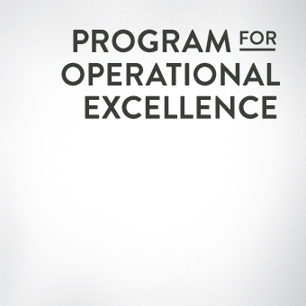 Program for Operational Excellence Program for Operational Excellence