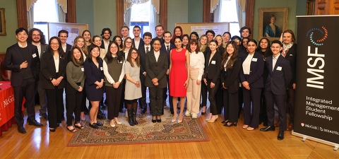 Integrated Management Student Fellowship (IMSF) Showcase Day, 2021-2022 Cohort (Photo by Owen Egan)