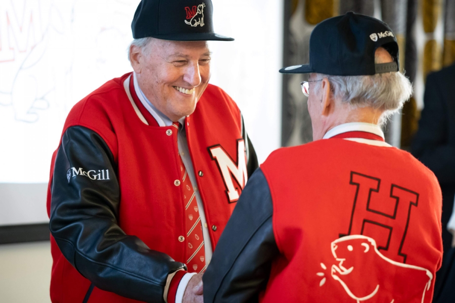 Professors Morty Yalovsky and Henry Mintzberg celebrate their 50th anniversaries at McGill.