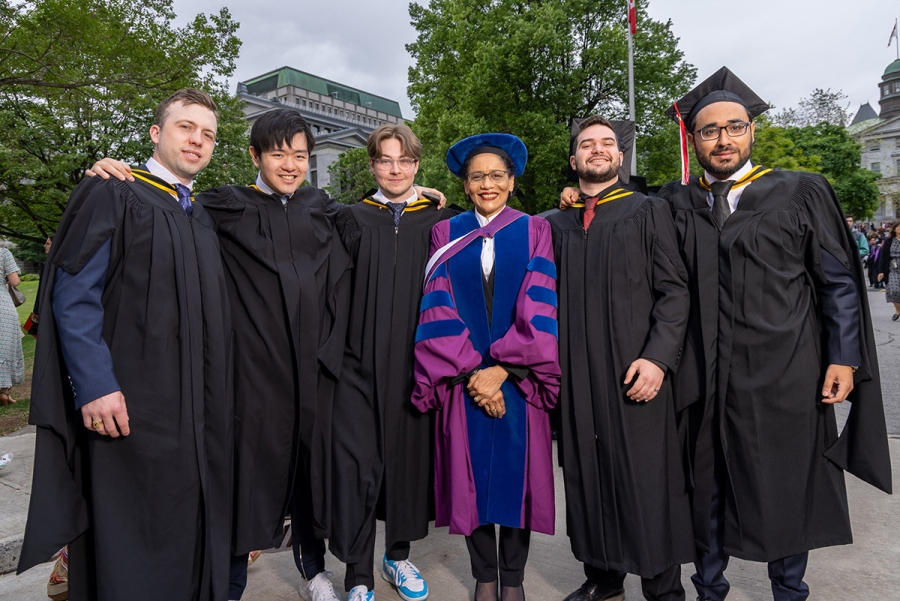 Daniel MacLean, M MGMT(Finance)’22, Bruce Xiao, M MGMT(Finance)’22, Félix Aubé, M MGMT(Finance)’22, Dean Yolande Chan, Joseph Allam, M MGMT(Finance)’22,  Abdur Rehman Arshad, M MGMT(Finance)&#039;22    