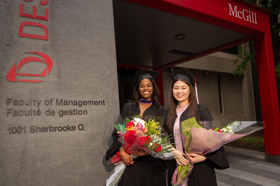 BCom 2019 graduates at Desautels Faculty of Management  