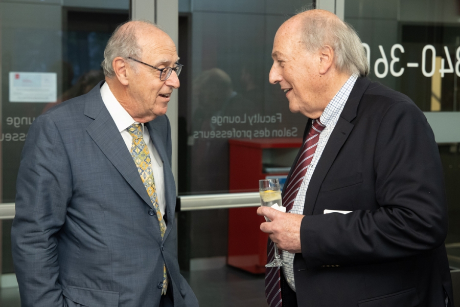 Peter Letko (BCom&#039;69) and Morty Yalovsky, Vice-Dean, Faculty Programs 